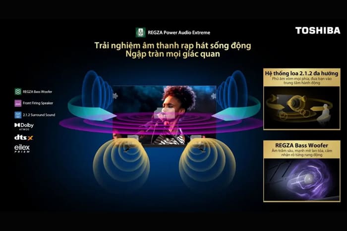 Smart Tivi Mini LED Toshiba AI 4K 85 inch 85Z770RP